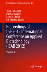 Proceedings of the 2012 International Conference on Applied Biotechnology (ICAB 2012): Volume 3 2013