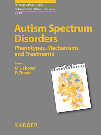 Autism Spectrum Disorders: Phenotypes, Mechanisms and Treatments 2015