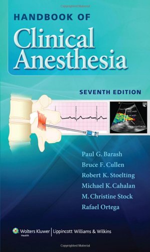 Handbook of Clinical Anesthesia 2013