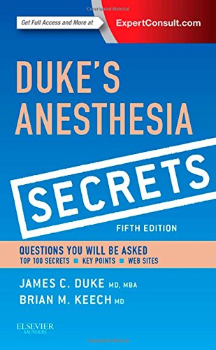 Duke's Anesthesia Secrets 2015
