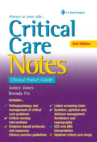 Critical Care Notes: Clinical Pocket Guide 2014