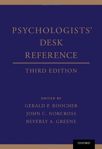 Psychologists' Desk Reference 2013
