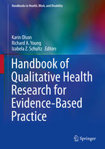 Handbook of Qualitative Health Research for Evidence-Based Practice 2015