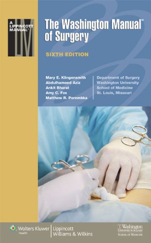 The Washington Manual of Surgery 2011