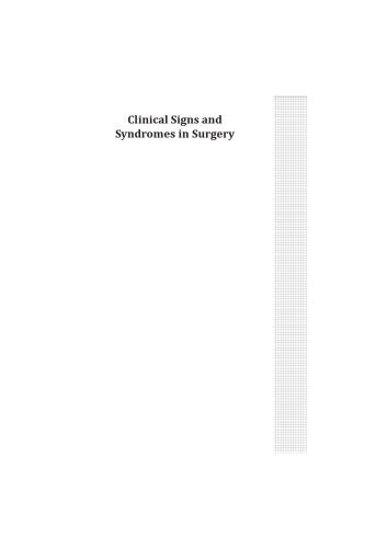Clinical Signs and Syndromes in Surgery 2011