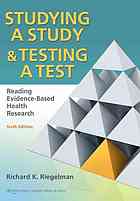 Studying A Study and Testing a Test: Reading Evidence-based Health Research 2012