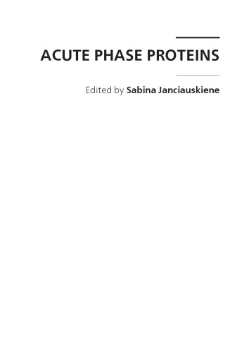 Acute Phase Proteins 2013