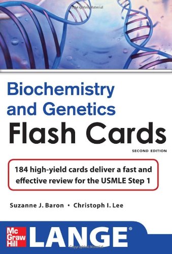 Lange Biochemistry and Genetics Flash Cards 2/E 2012