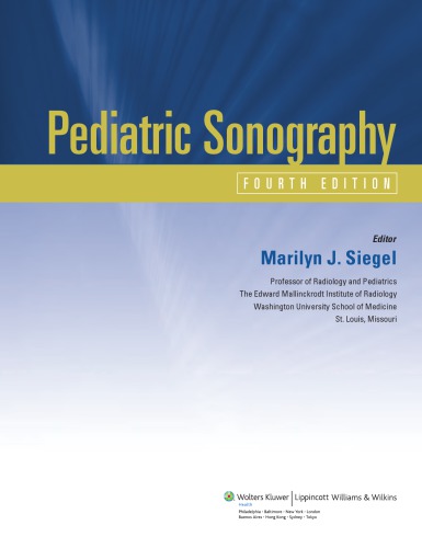 Pediatric Sonography 2011