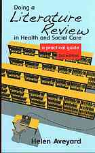 Doing A Literature Review In Health And Social Care: A Practical Guide 2014