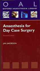 Anaesthesia for Day Case Surgery 2009