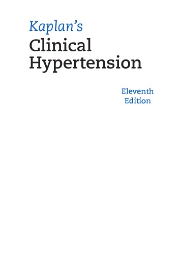 Kaplan's Clinical Hypertension 2015