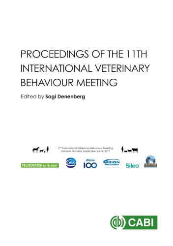 Proceedings of the 11th International Veterinary Behaviour Meeting 2017