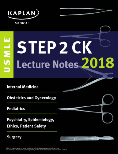 USMLE Step 2 CK Lecture Notes 2018: 5-Book Set 2017