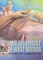 Measurement Of Joint Motion: A Guide To Goniometry 2016