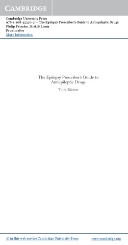 The Epilepsy Prescriber's Guide to Antiepileptic Drugs 2018