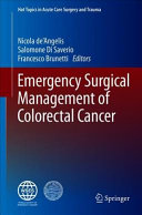 Emergency Surgical Management of Colorectal Cancer 2019