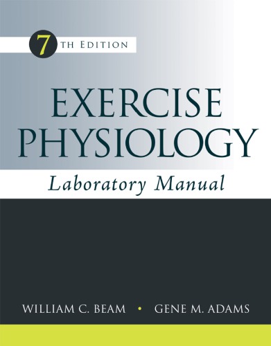 Exercise Physiology Laboratory Manual 2013