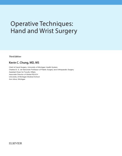 Operative Techniques: Hand and Wrist Surgery E-Book 2016