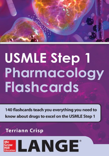 USMLE Pharmacology Review Flash Cards 2014