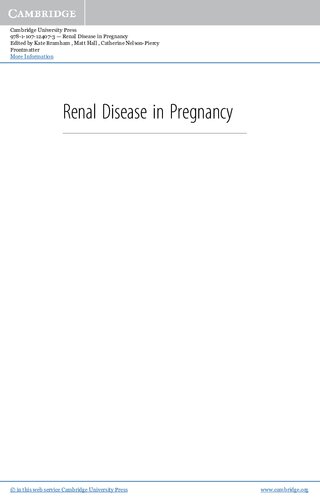 Renal Disease in Pregnancy 2018