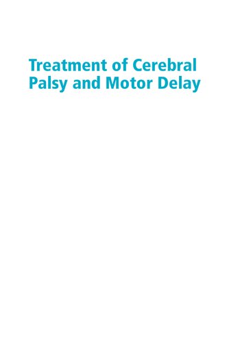 Treatment of Cerebral Palsy and Motor Delay 2018