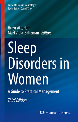 Sleep Disorders in Women: A Guide to Practical Management 2020