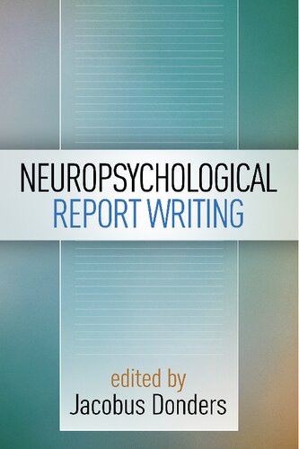 Neuropsychological Report Writing 2016