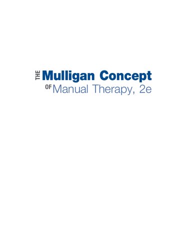 The Mulligan Concept of Manual Therapy: Textbook of Techniques 2019