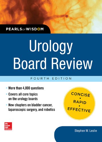 Urology Board Review Pearls of Wisdom, Fourth Edition 2013