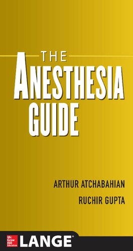 The Anesthesia Guide 2013