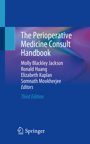 The Perioperative Medicine Consult Handbook 2019