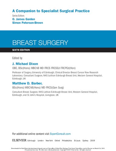 Breast Surgery 2018