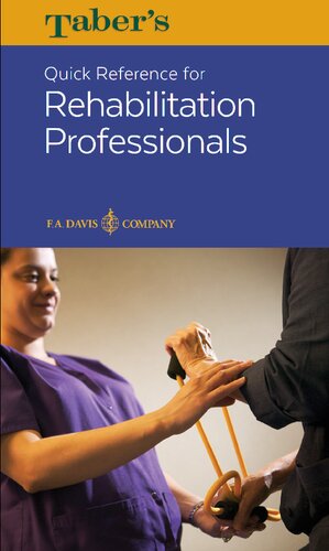 راهنمای سریع تابر برای متخصصان توانبخشی ۲۰۱۶