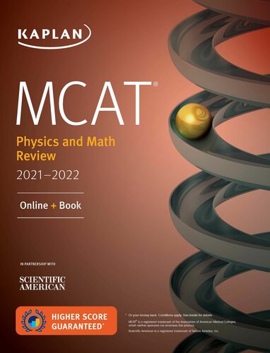 MCAT Physics and Math Review 2021-2022: Online + Book 2020