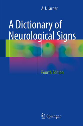 A Dictionary of Neurological Signs 2018