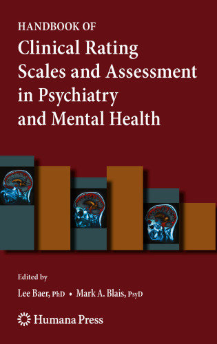 Handbook of Clinical Rating Scales and Assessment in Psychiatry and Mental Health 2009