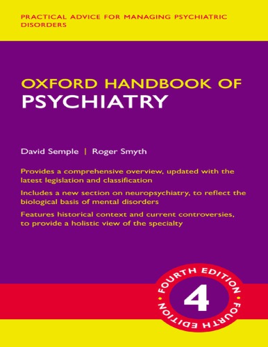 Oxford Handbook of Psychiatry 2019