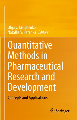 Quantitative Methods in Pharmaceutical Research and Development: Concepts and Applications 2020