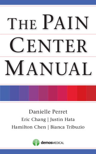 The Pain Center Manual 2013