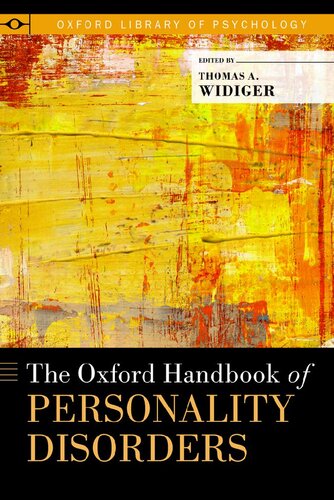 The Oxford Handbook of Personality Disorders 2012