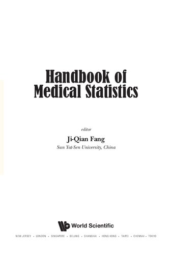 Handbook Of Medical Statistics 2017