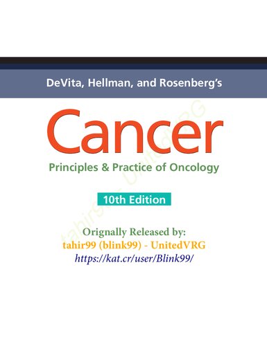 Cancer: Principles & Practice of Oncology 2015