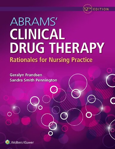 Abrams' Clinical Drug Therapy: Rationales for Nursing Practice 2020