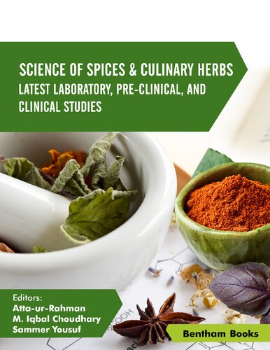 علم ادویه ها و گیاهان آشپزی: آخرین مطالعات آزمایشگاهی، پیش بالینی و بالینی جلد. 3