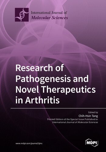 Research of Pathogenesis and Novel Therapeutics in Arthritis 2019