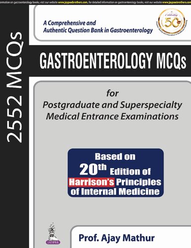 Gastroenterology MCQs for Postgraduate and Superspecialty Medical Entrance Examinations 2019