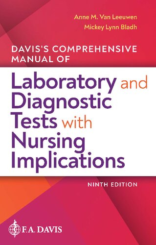 Davis's Comprehensive Manual of Laboratory and Diagnostic Tests with Nursing Implications 2021
