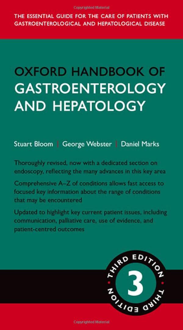 Oxford Handbook of Gastroenterology and Hepatology 2022