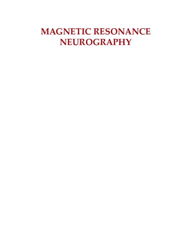 Magnetic Resonance Neurography 2012